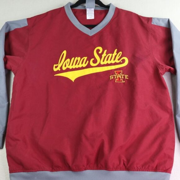Iowa State Shirt Mens Medium Pullover Windbreaker Long Sleeve Cyclones - Picture 2 of 9